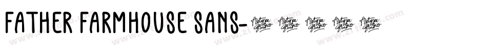 Father Farmhouse Sans字体转换